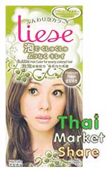 รูป Liese Platinum Beige(ลิเซ่ แพลทตินัม เบจ) โฟมเปลี่ยนสีผม สีน้ำตาลเลือมเทา ปานกลาง